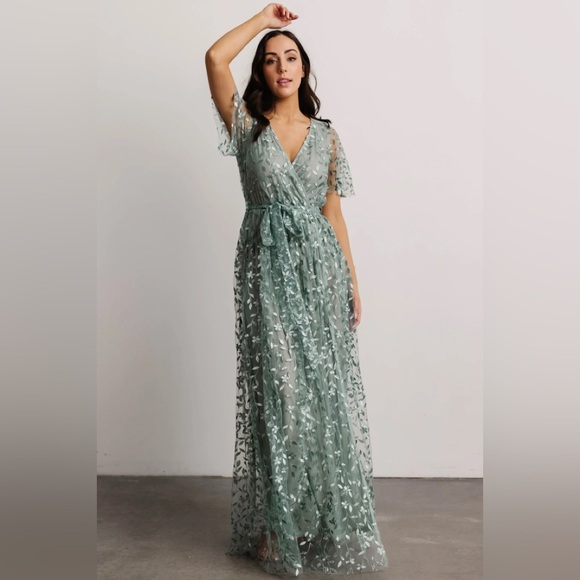 Baltic Born Dresses Baltic Born Marseille Embossed Maxi Dress